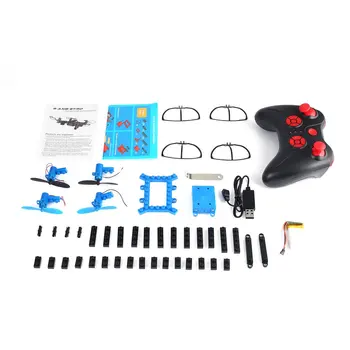 

RC Helicopter DIY Mini Drone Building Blocks 2.4G 4CH Mini Drones 3D DIY Bricks Creative Quadcopter Assembling Educational Toy
