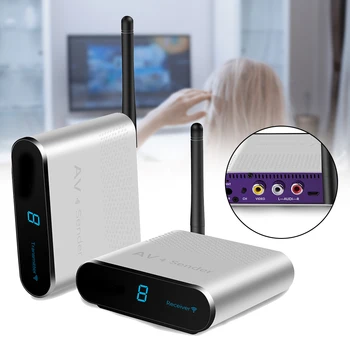 

AV530 5.8GHz 8 Channels Wireless AV Sender TV Audio Video Transmitter Receiver Extender Up to 300 Meters H-best