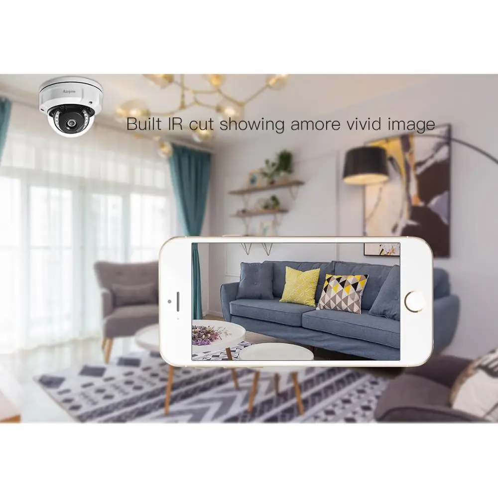 AZISHN безопасность ip-камера c технологией питания poe 5MP H.265 SONY IMX335 сенсор Открытый IP66 водонепроницаемый ночного видения камера видеонаблюдения