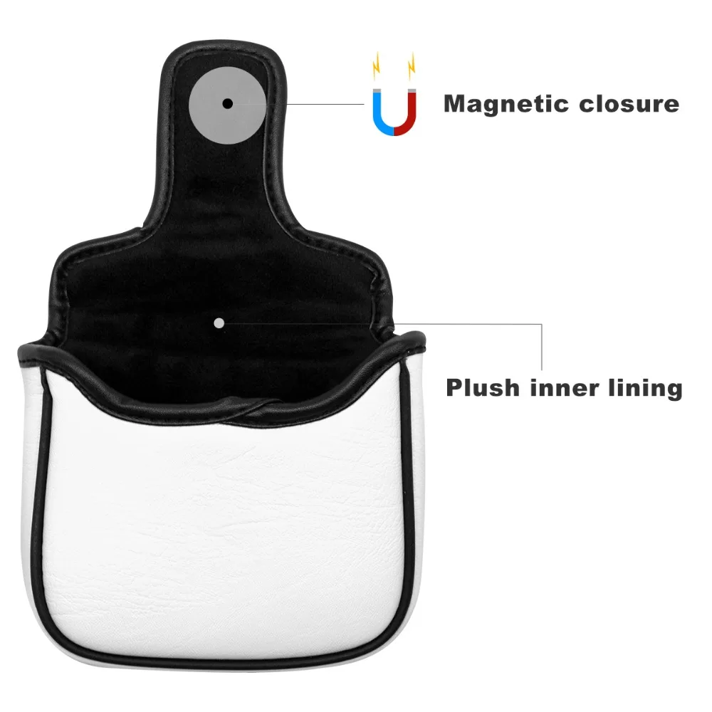 2 golf putter cover golf headcovers mallet golf putter cover