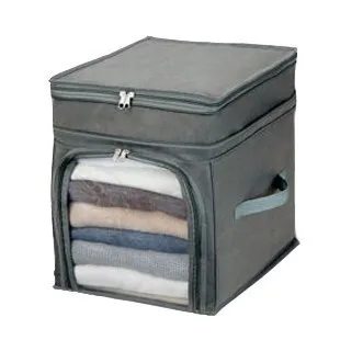 

Bamboo charcoal non-woven visual clothings finishing bag bin bin 29 l increased freedom with a cover on it