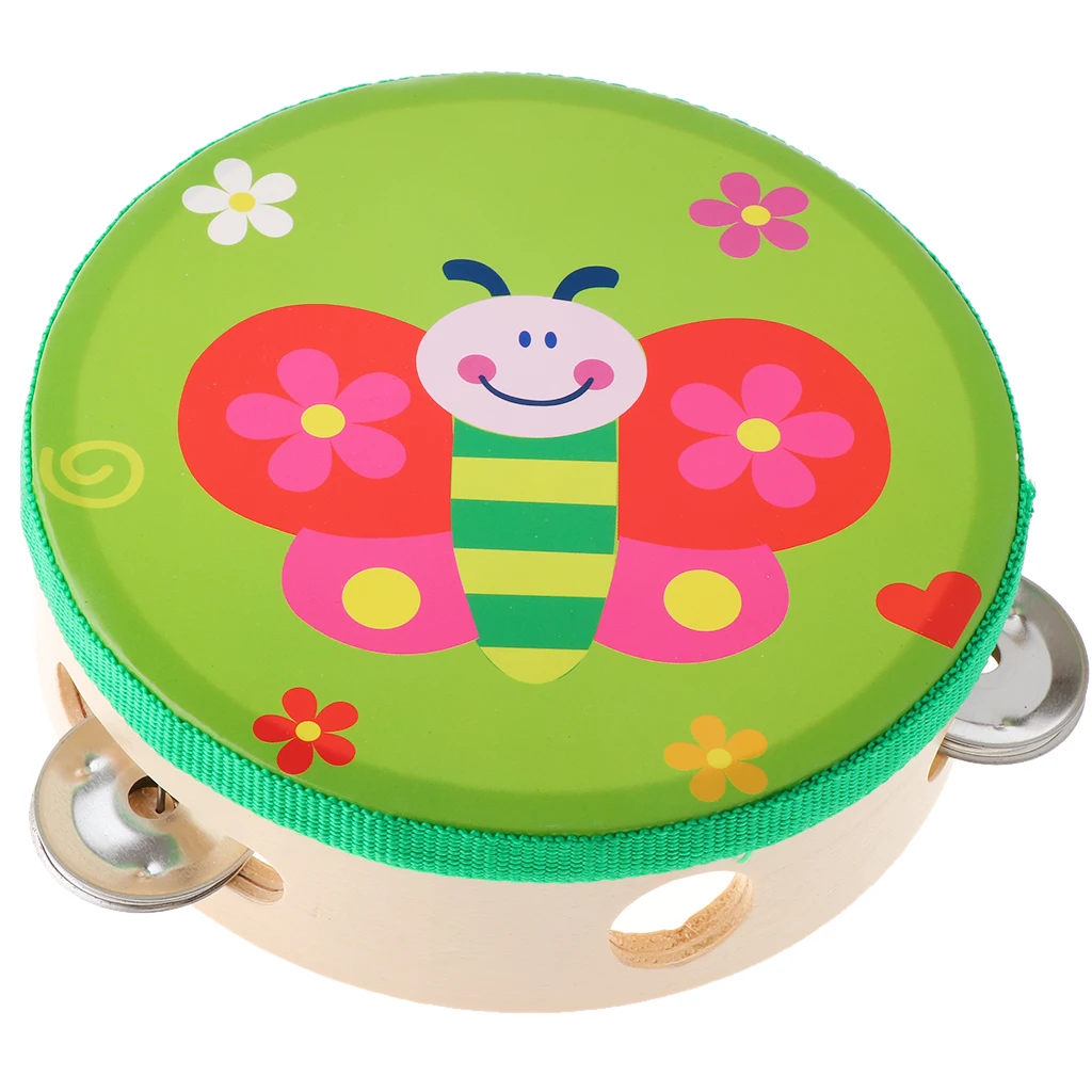 Small Tambourine Drum Toy Educational Musical Instrument For Children