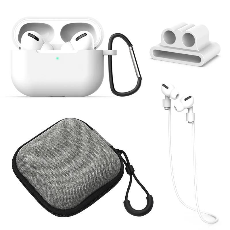 5 шт./компл. силиконовый чехол для Apple AirPods чехол кожного покрова доказательство протектор рукава True Беспроводной коробка для наушников Аксессуары