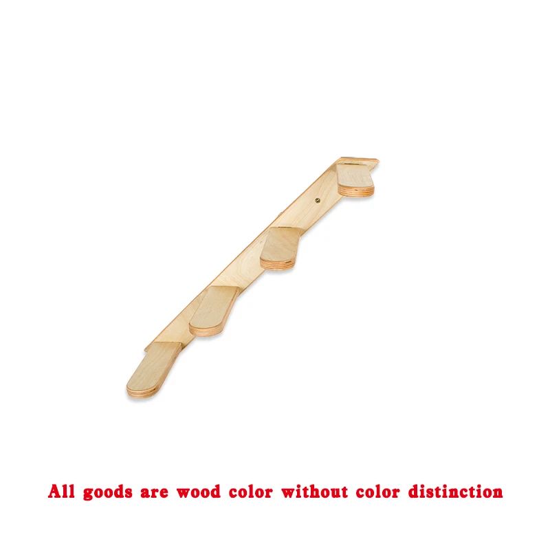 Кошка деревянная стена Водонепроницаемая Березовая игрушечная лестница длиной 60 см - Цвет: raise left to right