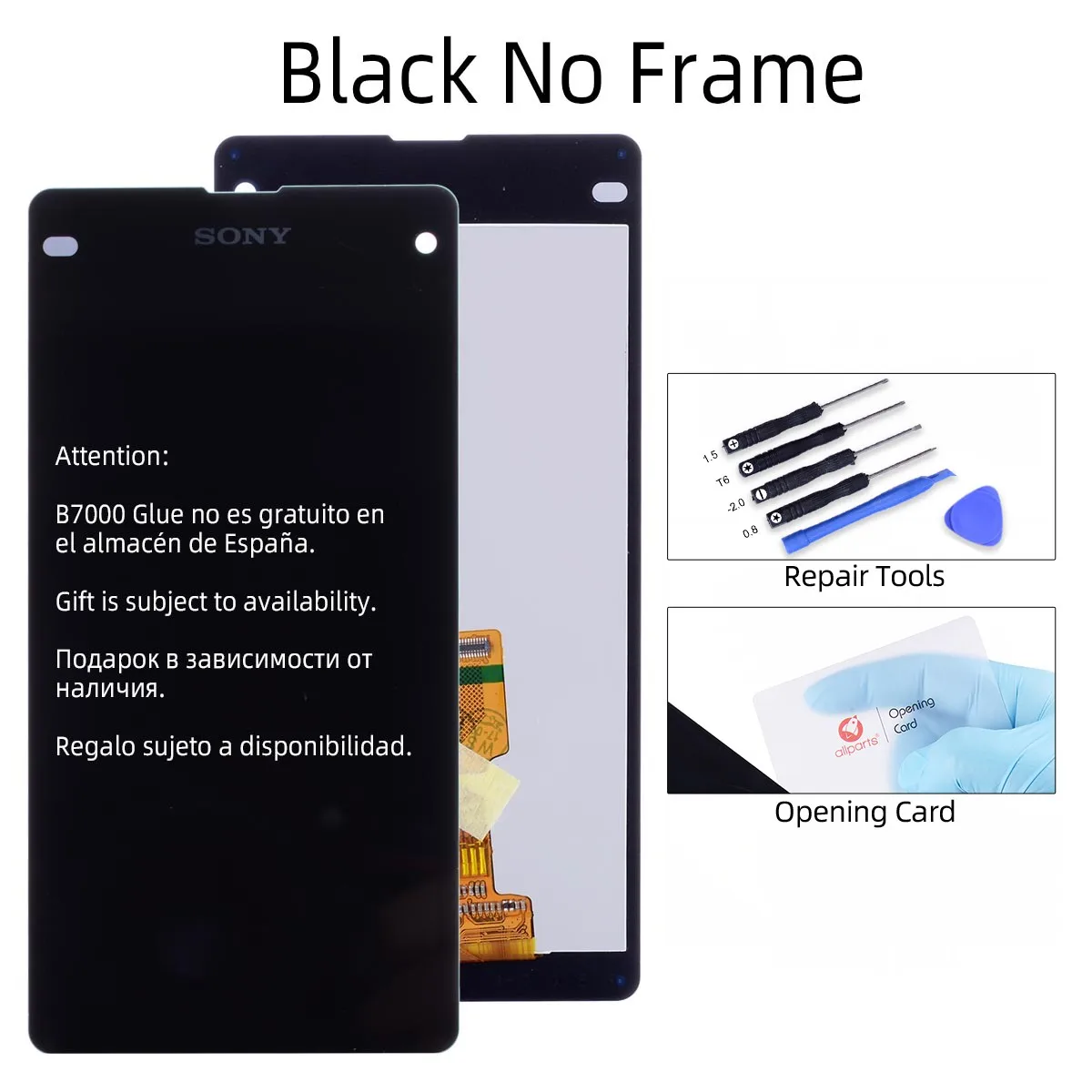 Black No Frame ЖК-дисплей для SONY Xperia Z1 Compact дисплей сенсорный экран с рамкой для SONY Xperia Z1 Compact ЖК-дисплей Z1 Mini D5503 - Цвет: Black No Frame
