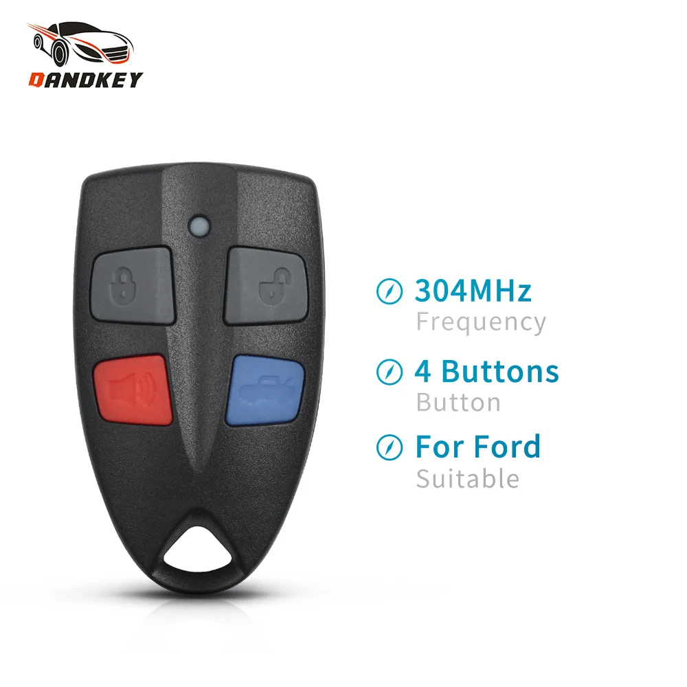 Dandkey Автомобильный ключ дистанционного управления для Ford AU Falcon FPV XR6 XR8 2 3 серии 1999-2002 Австралийский брелок без ключа 4 кнопки Автомобильный ключ
