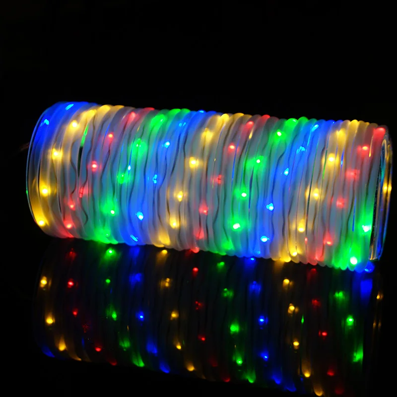 YINUO Свеча 10 м 136LED водяная труба сказочные огни бассейн медный провод струнные