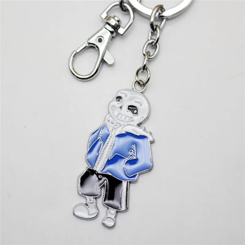 Undertale Sans Frisk Papyrus брелок для ключей подвеска Косплей Otaku брелок для ключей Косплей Костюм коллекция Рождественский подарок - Цвет: F keychain