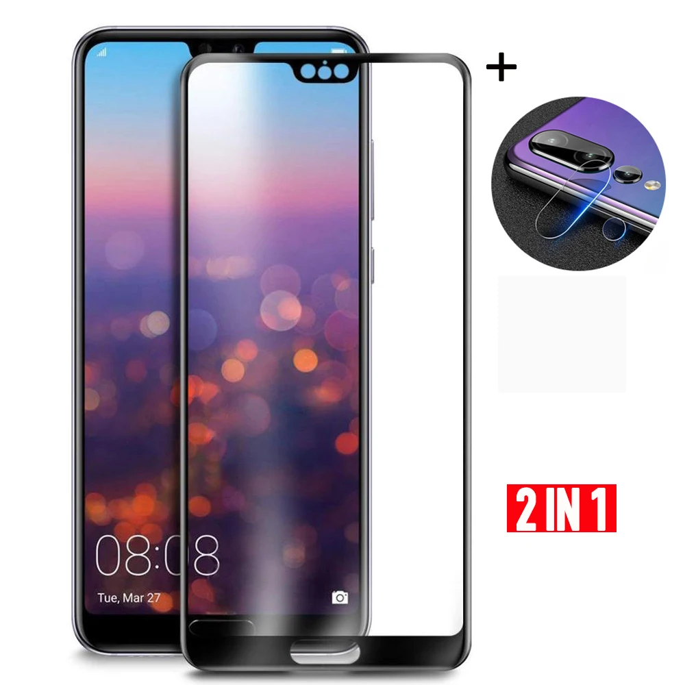 2 в 1 пленка для объектива камеры Защитное стекло huawei P20 Lite P20Pro закаленное на Hauwei P 20