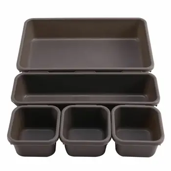 

Free combination partition drawer storage box plastic material suitable for makeup bathroom office drawer 8 storage spaces 350g