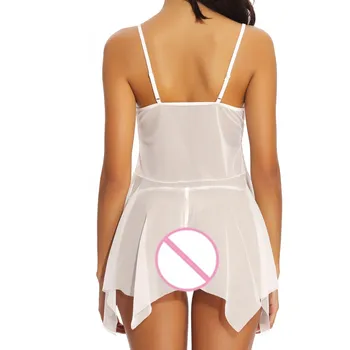 

sexy night dress sleepwearWomen Sexy Lingerie Lace Braces Skirt One-Piece Garment Lace Underwear пижама lingerie Purchasing