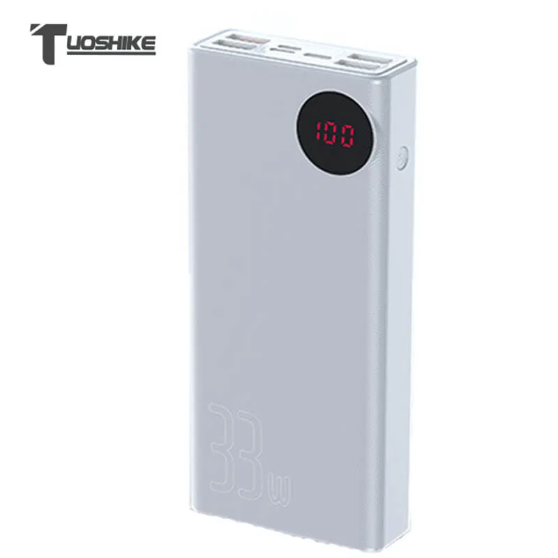 

30000mAh Power Bank Quick Charge for Iphone PD QC3.0 LED Display External Battery Charger for Xiaomi Samsung Powerbank