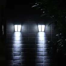 6LED ретро уличный солнечный светильник, садовый настенный светильник, декоративный светильник, датчик ночной безопасности, водонепроницаемый настенный светильник