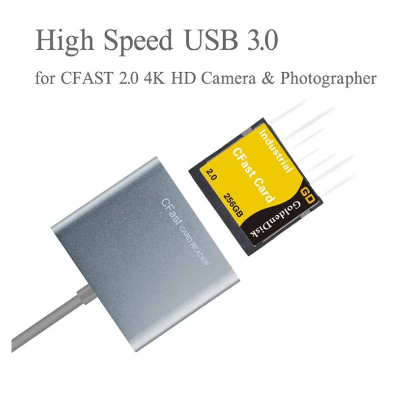 Высокое качество USB 3,0 к CFast кард-ридер адаптер CFast 2,0 кард-ридер для камеры Canon 1DX Mark II C300 Mark II XC10