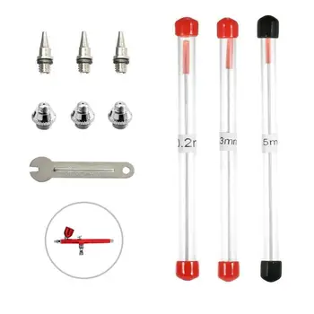 

0.2mm, 0.3mm, 0.5mm Airbrush Nozzle Airbrush Needle Nozzle Cap Replacement Parts for TJ-13/TJ-18 series Airbrush