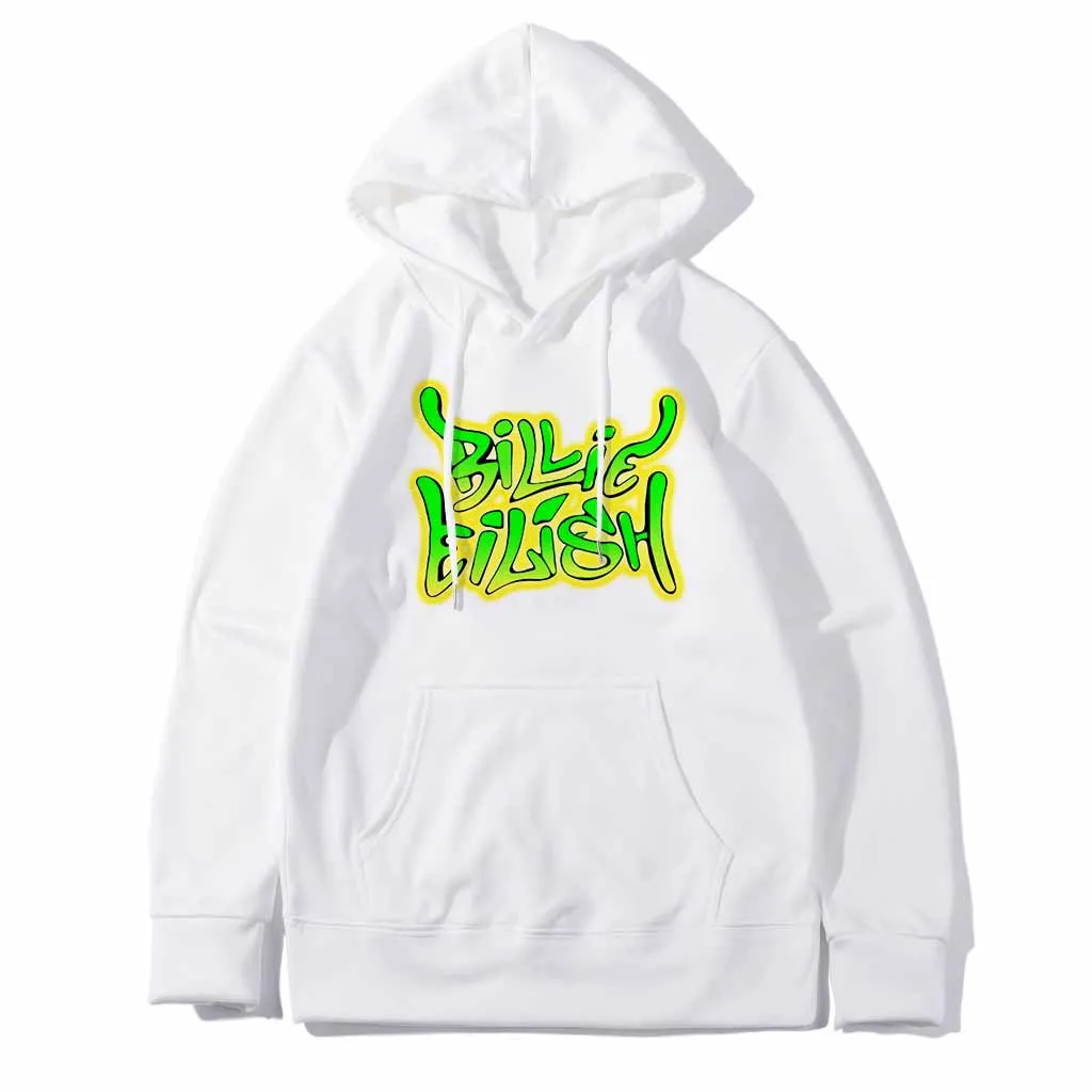 Yellow Billie Eilish Толстовка Зимние теплые уличная одежда в стиле хип-хоп летняя рубашка кофты одежда для пребывания на открытом воздухе для мужчин и женщин, Billy Idol - Цвет: Yellow