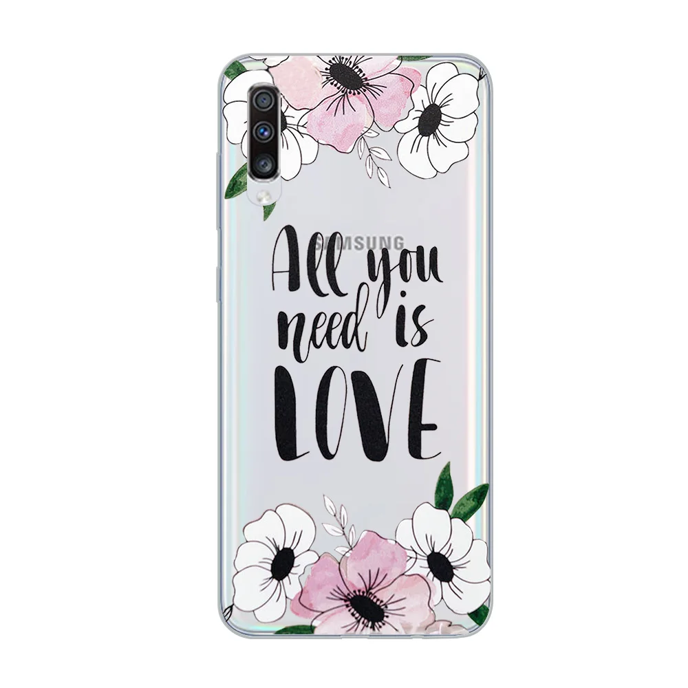 WM03180 Чехол для телефона ciciber для samsung Galaxy A50 A70 A80 A40 A30 A20 A60 A10 A20e Мягкий силиконовый чехол из ТПУ с розами в винтажном стиле - Цвет: WM03180
