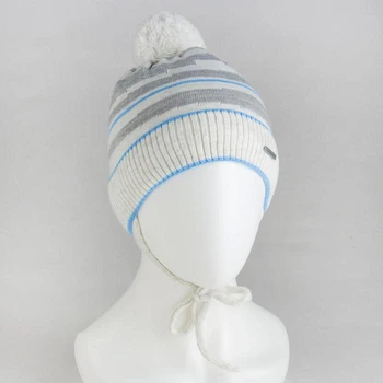 

Hat for a boy, gray, size 48-50