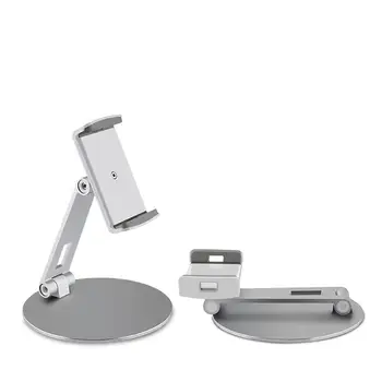 

Mobile Phone Tablet Stand Desktop Aluminum Alloy Holder Adjustable Collapsible Phone Holder for 4-14 Inches