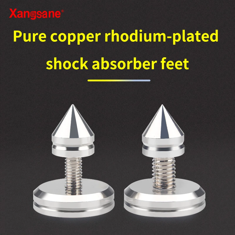 4 шт. демпфирующие ножки для ногтей из чистой меди с родиевым покрытием |
