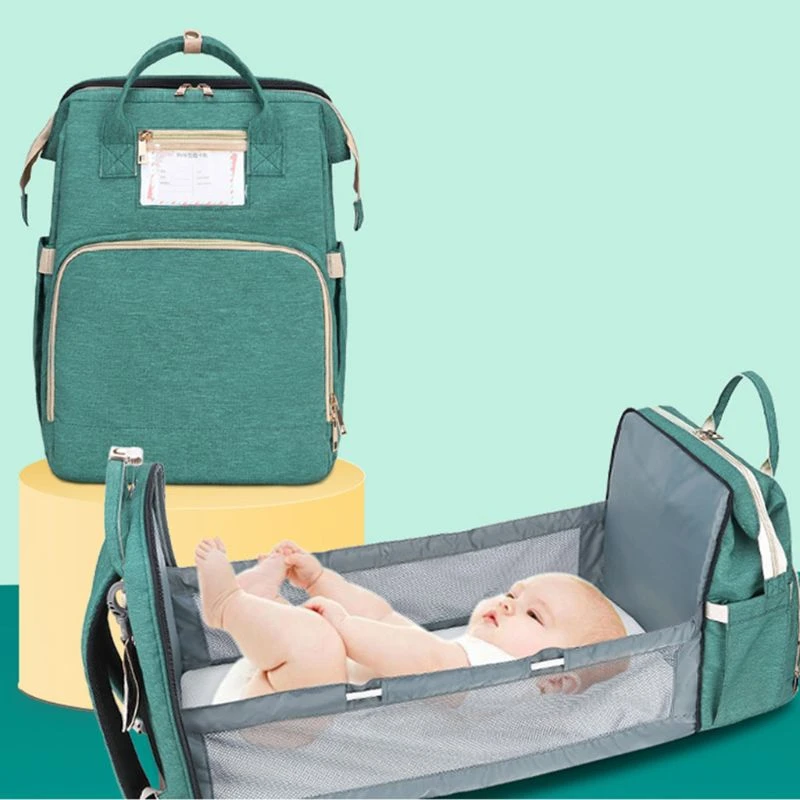 folding crib diaper bag