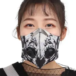 Открытый Туризм против загрязнений тренировочная маска велосипедные маски с фильтром Половина лица Углеродные горные велосипедные маски