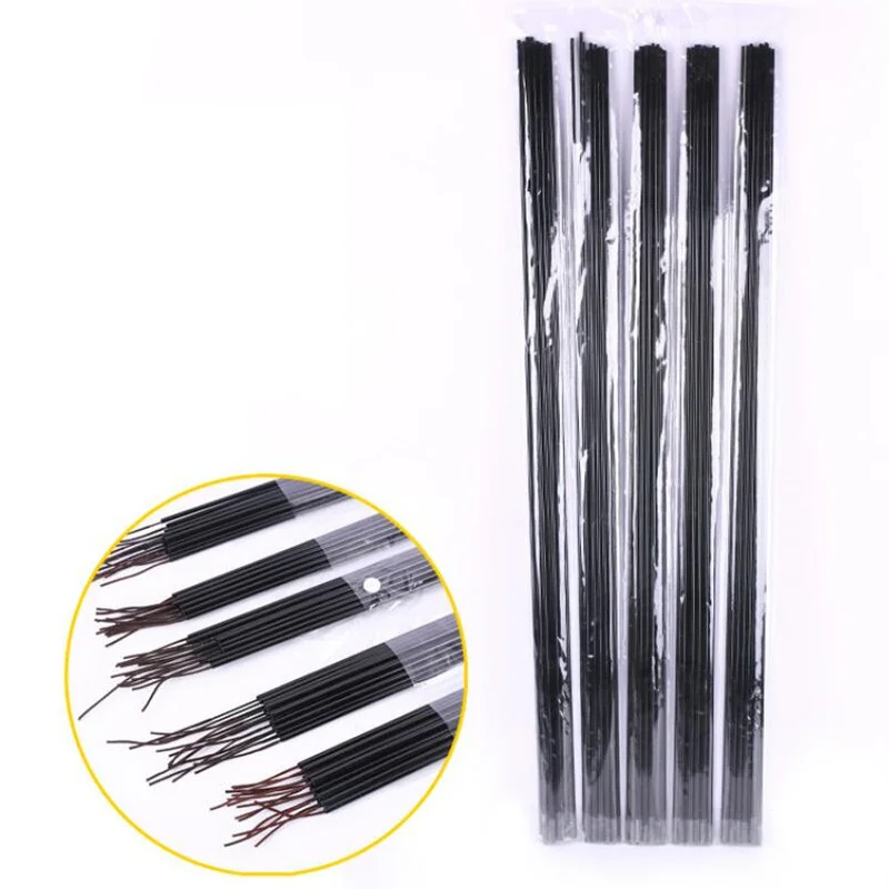 2.2mm-4.1mm 10 Pieces 80cm Fishing Rod Tip Spare Sections Rock Fishing Rod Full Size Solid Hollow Carbon Rod Accessories Sturdy