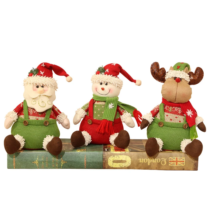 

1Pcs Santa Snowman Elk Doll Christmas Ornaments Children's Gift Present Xmas New Year Party Decor Supplies Home Decoration 62823