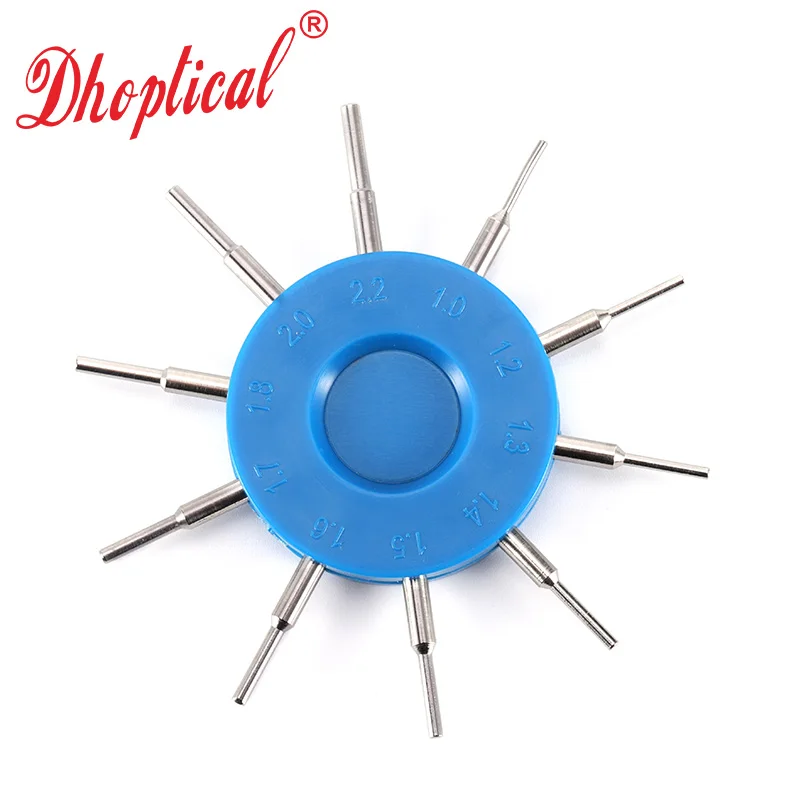 Hole Gauge Measuring Hole Diameter Eyeglasses U-CLIP nut 10 Size tool by dhoptical 4