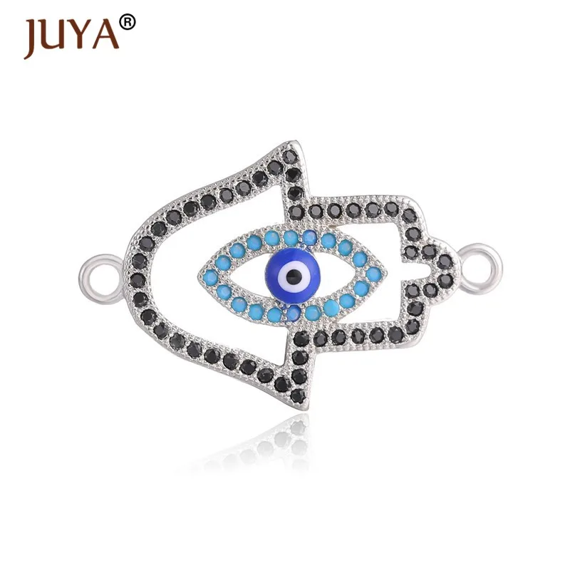 silver Модные 10 стилей медная металлическая инкрустация циркония Rhinestone серии шармы-соединители для изготовления браслетов ожерелья Аксессуары ювелирная фурнитура - Цвет: silver