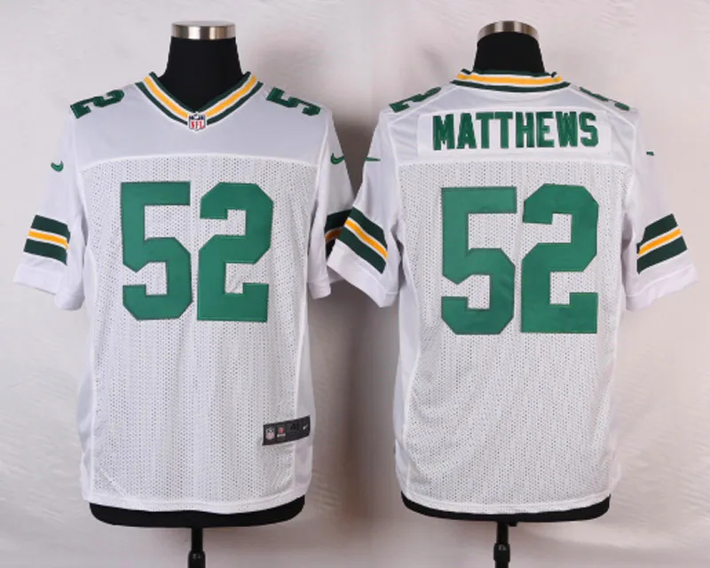 Слоновая кость Stitiched, Новые поступления, Green Bay Aaron Rodger Clay Matthews Джерси - Цвет: Слоновая кость