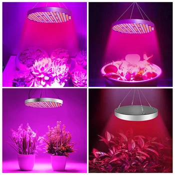 

LED Grow Light Bulb Panel 50W UFO Plant Growing Lamp with 250 LED Red Blue UV