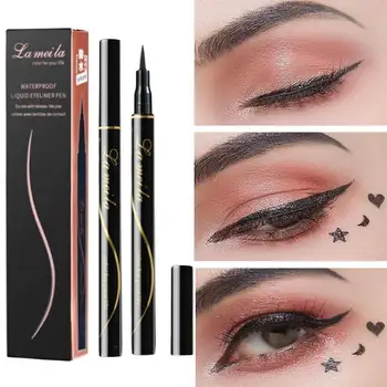 

1pcs Black Liquid Eyeliner Pencil Stamps Eye Liner Long Lasting Waterproof Smudge-proof Eyeliner Pen Smooth Makeup