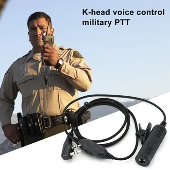 

Practical PTT Cables Plug Military Adapter Z113 for Baofeng Walkie Talkie UV5R 888S MD380 3107 Radio