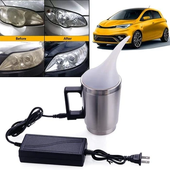 

Car Headlight Lens Repair/Restoration Polishing Tool 600Ml Atomization Cup US Plug