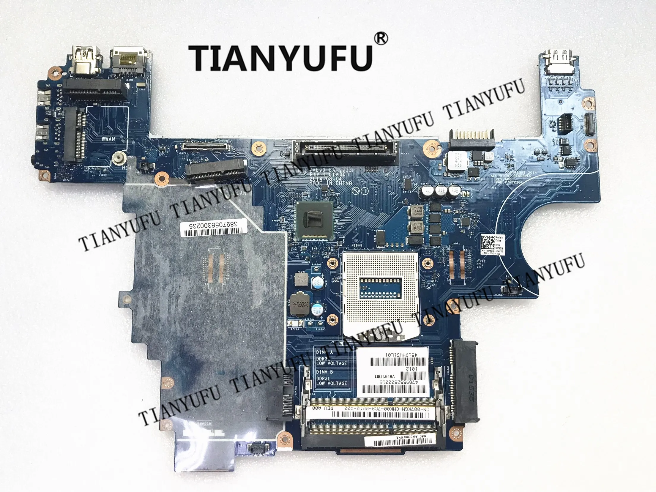 Материнская плата для DELL E6440 материнская DDR3L LA 9933P ноутбука протестированная 100%