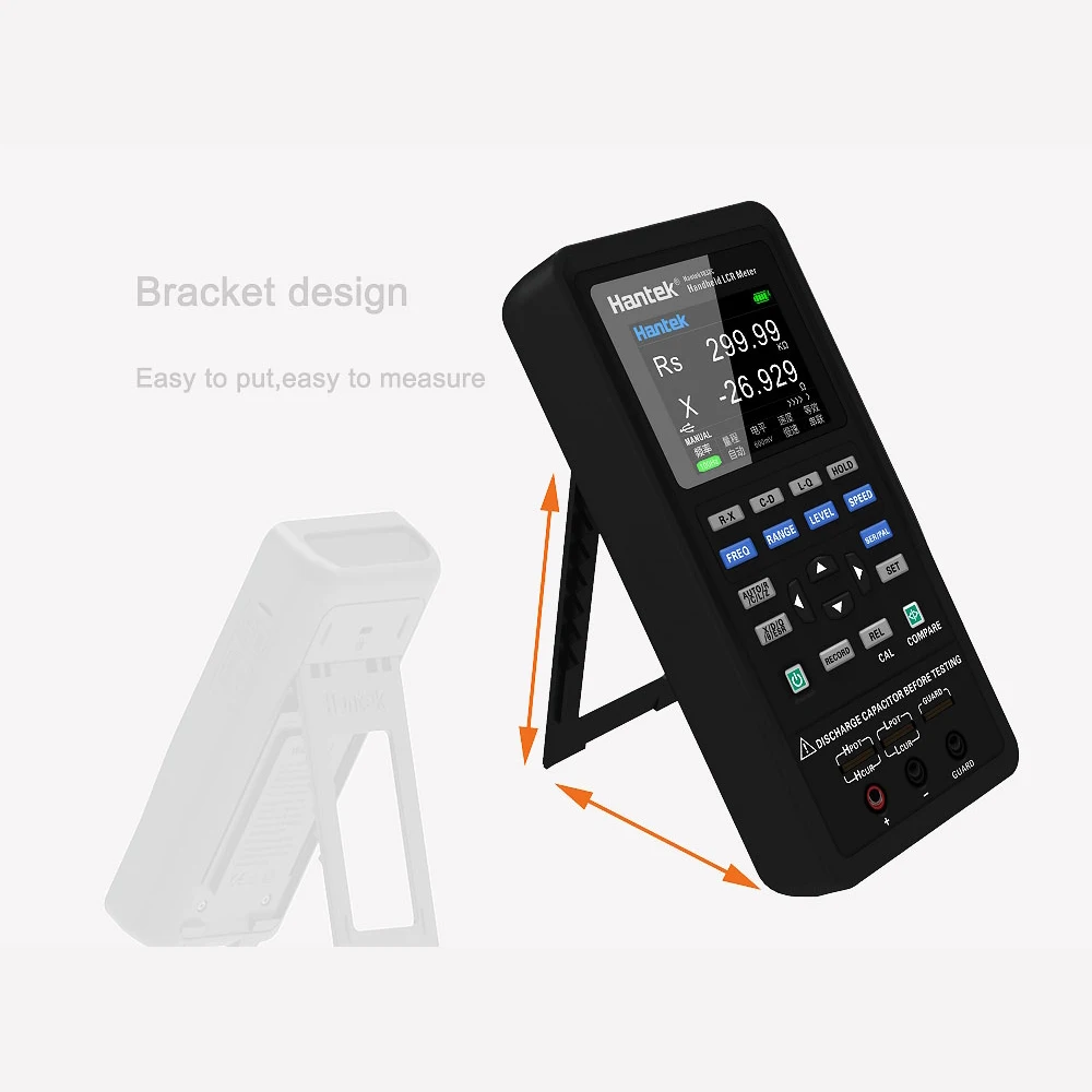 Hantek 1832C цифровой Ручной Измеритель иммитанса цифровой мост Высокая точность измерения сопротивления индуктивности емкости тестер инструменты