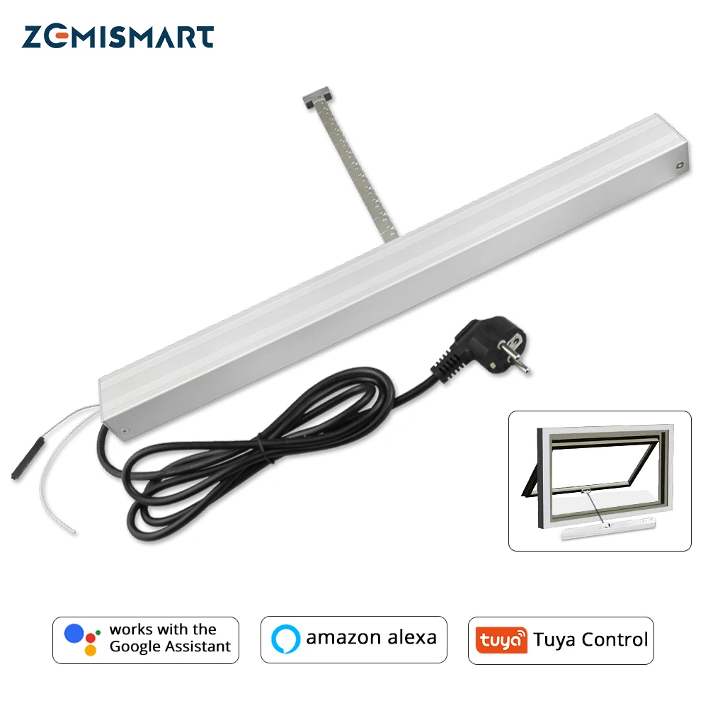 Tuya Zigbee Motorized Window Opener Electric Chain Tuya Smart Life APP Alexa Google Home Control 110v 240v
