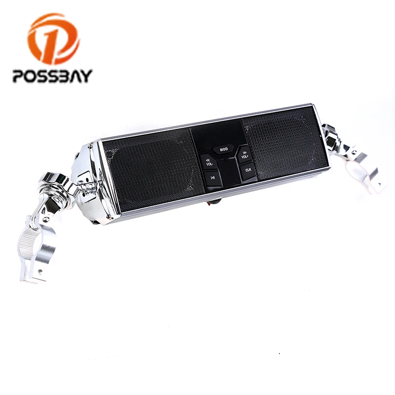 Posbay мотоциклетные аудио динамики с Bluetooth серебристый fm радиоприемник MP3