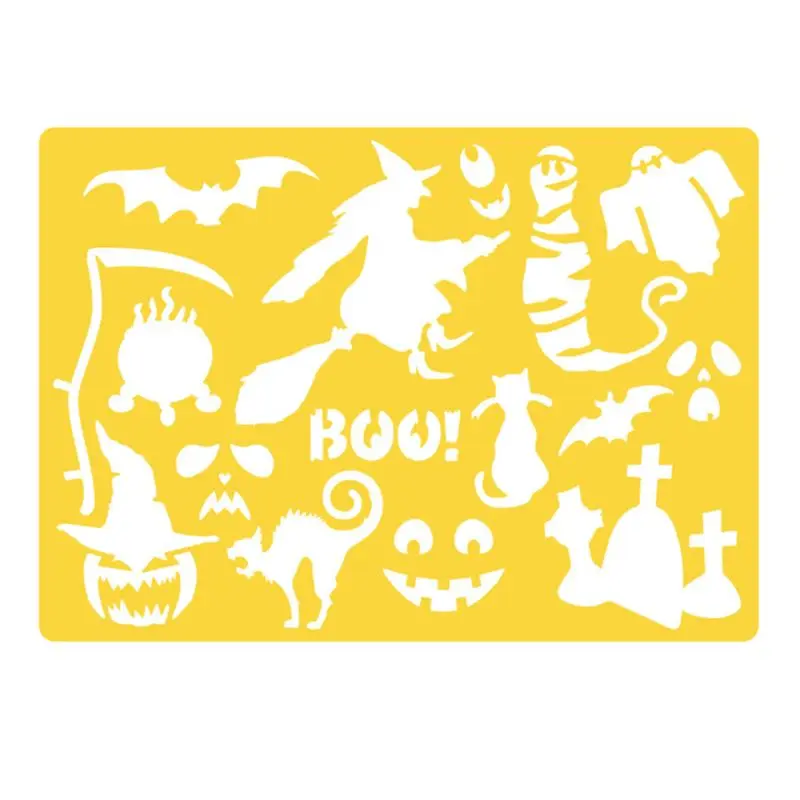 

Halloween Decor Stencils Template for Face Painting DIY Drawing Painting
