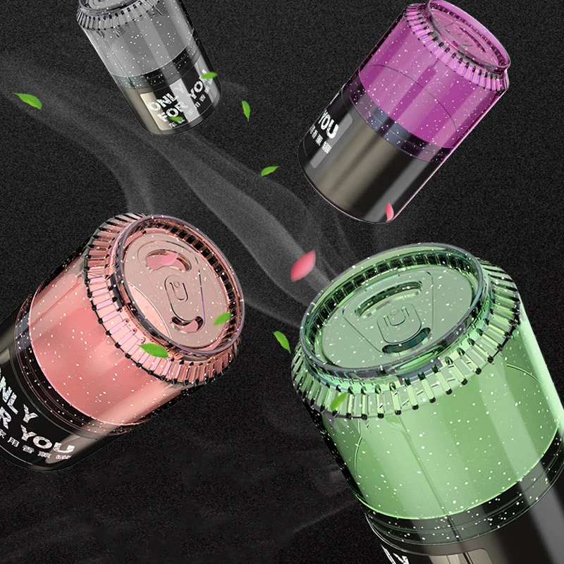 Car Air Freshener Aromatherapy Cans Creative Perfume Bottle Solid Fragrance Diffuser Refresher Scent Ornaments Decor Non Toxic