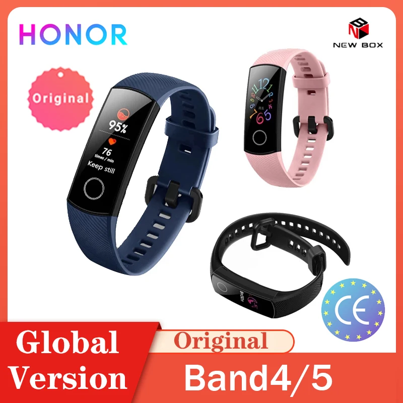 Смарт браслет Huawei Honor Band 5 трекер 4 с OLED дисплеем 0 95 дюйма водонепроницаемый фитнес