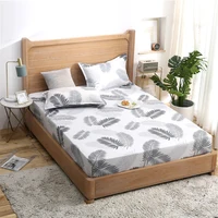 Bed Sheet with Elastic Fitted Sheets Home Decor Single Twin Queen King Double Mattress Protector 150x200 Bed Sheet 2