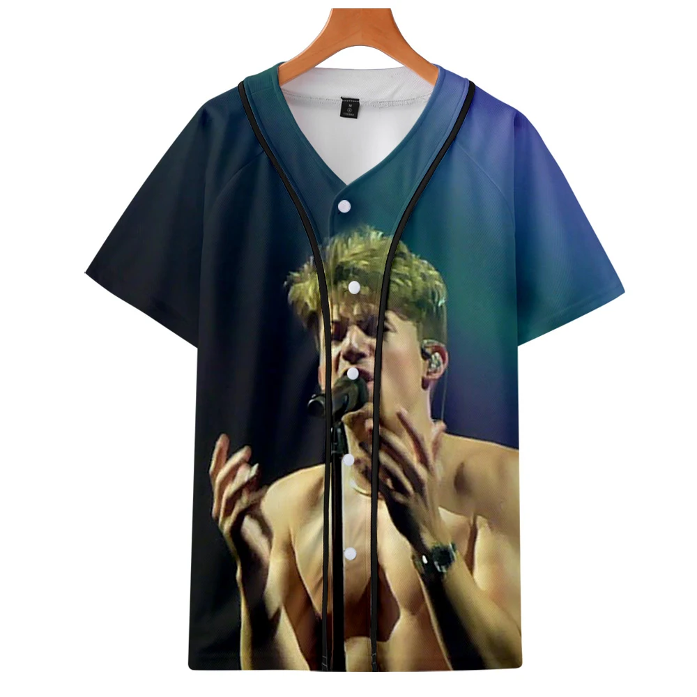 Charlie Puth 3D печать тонкая бейсбольная куртка для мужчин/женщин Летняя Модная Повседневная Популярная мягкая куртка с коротким рукавом Горячая Распродажа
