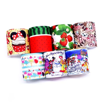 

Free shipping 2019 new arrival ribbons Hair Accessories ribbon 10 yards printed grosgrain ribbons 33288