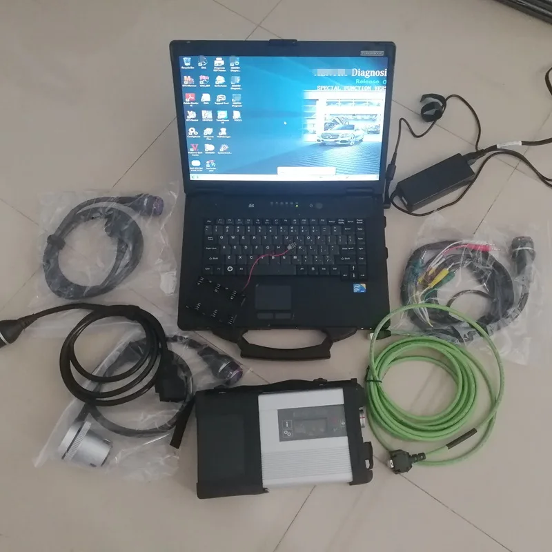 MB SD Connect Compact 5 WIFI с SSD Star C5 мультиплексор установлен в toughbook cf 52 cf52 I5 8G Ноутбук готов