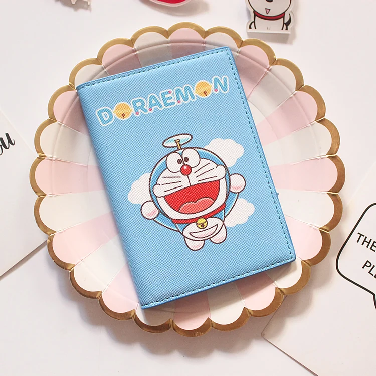 Doraemon машина кошка мультфильм Обложка для паспорта водонепроницаемый паспорт клип ID держатель карты - Цвет: 24