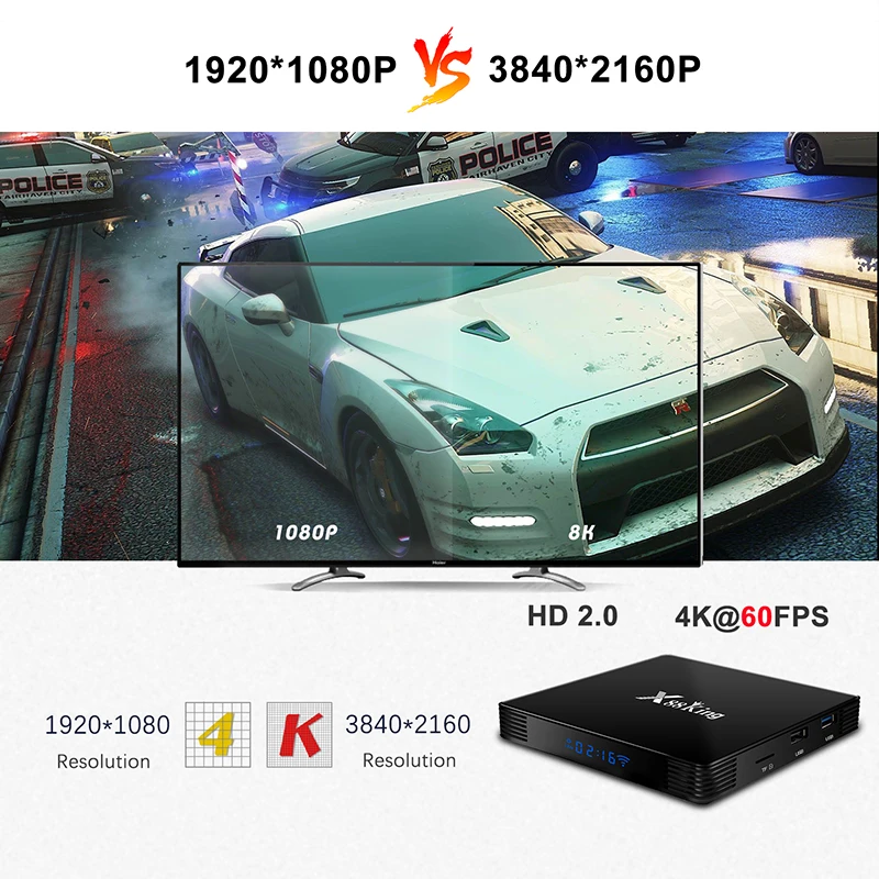 X88 King tv Box Android 9,0 Amlogic S922X шестиядерный LPDDR4 4 Гб 128G двойной Wifi BT5.0 1000M Lan USB 3,0 4K Smart медиаплеер