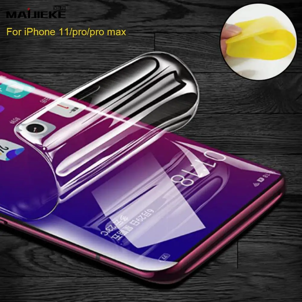 3D HD Передняя Задняя Гидрогелевая пленка для iPhone 11 pro max Защитная экрана X Xs Xr