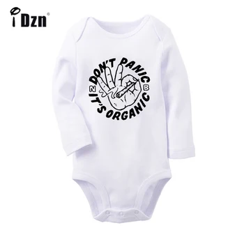 

Don't Panic Good Luck Don't Die Universe guitar Design Newborn Baby Bodysuit Toddler Onesies Long Sleeve Jumpsuit Cotton Clothes